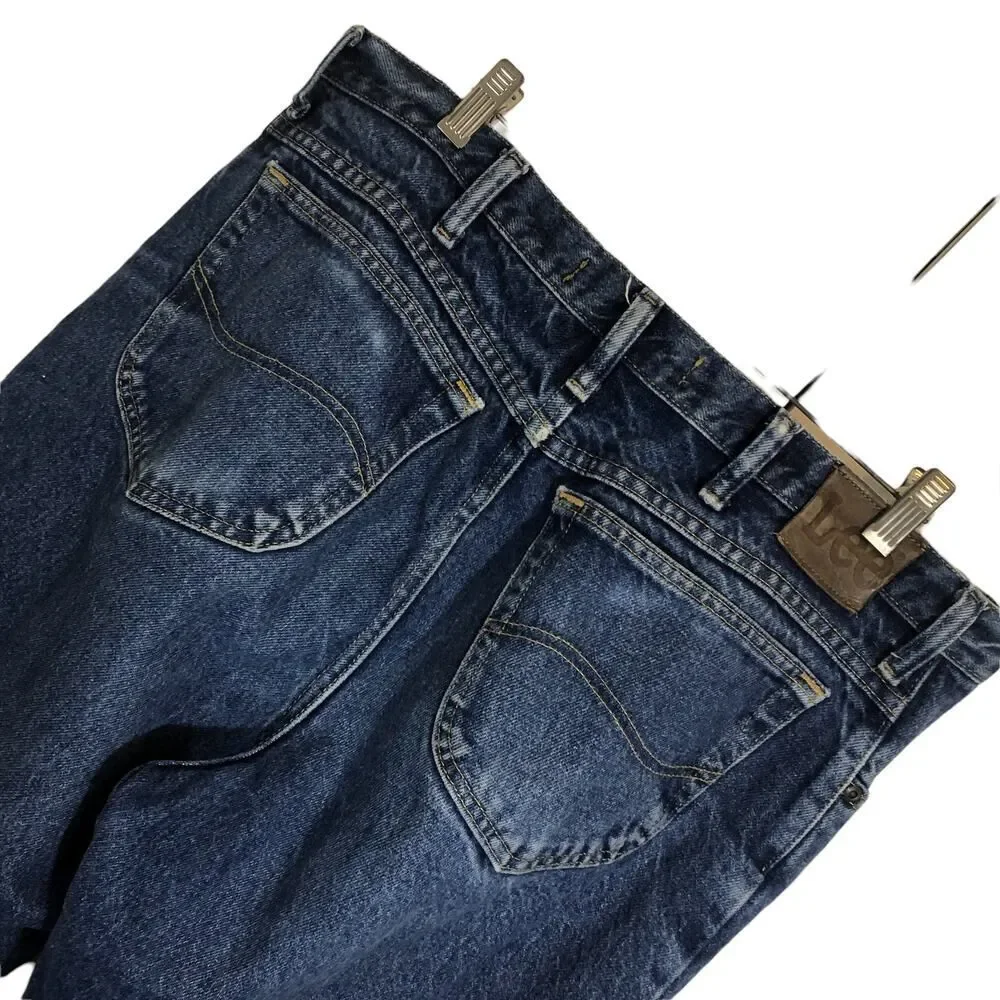 Lee Regular Fit Medium Wash Mens 5‎ Pocket Jeans SZ 38x32 Rise 11